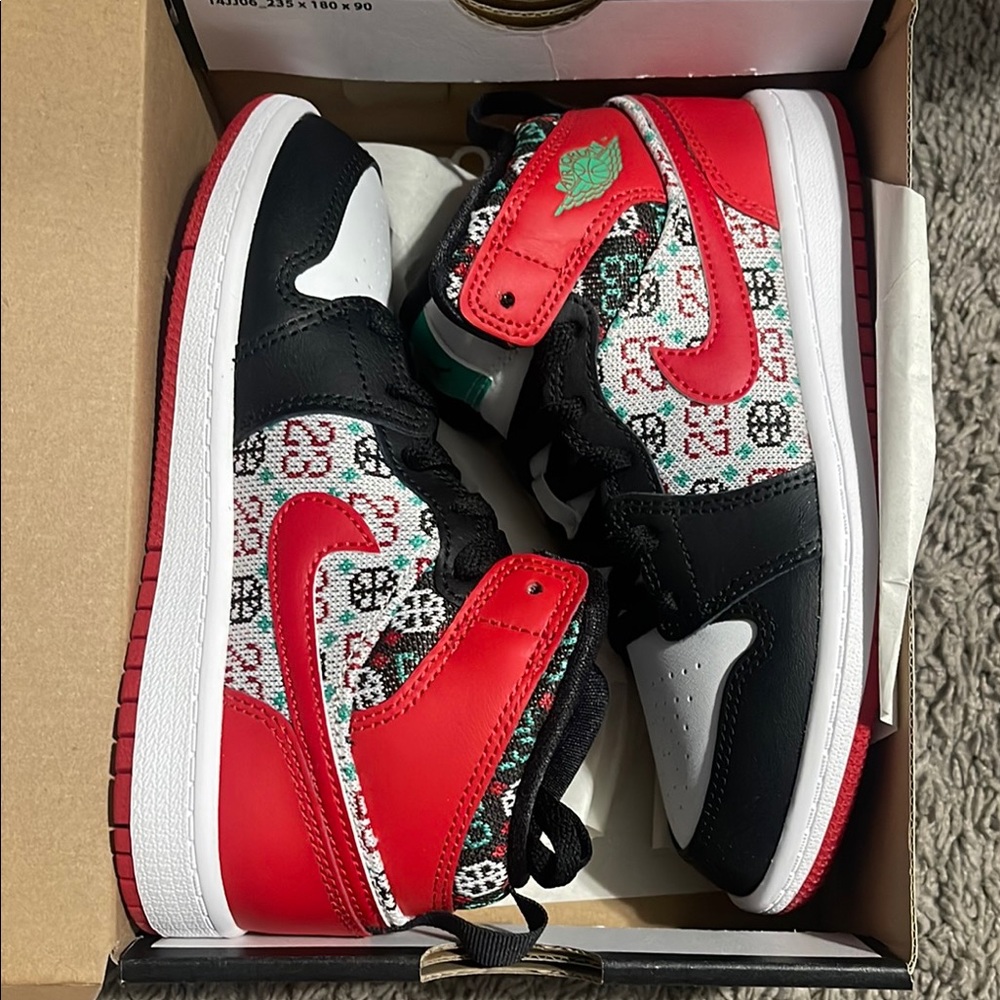 Jordan Kids Sneakers - Red, Black, White, Green